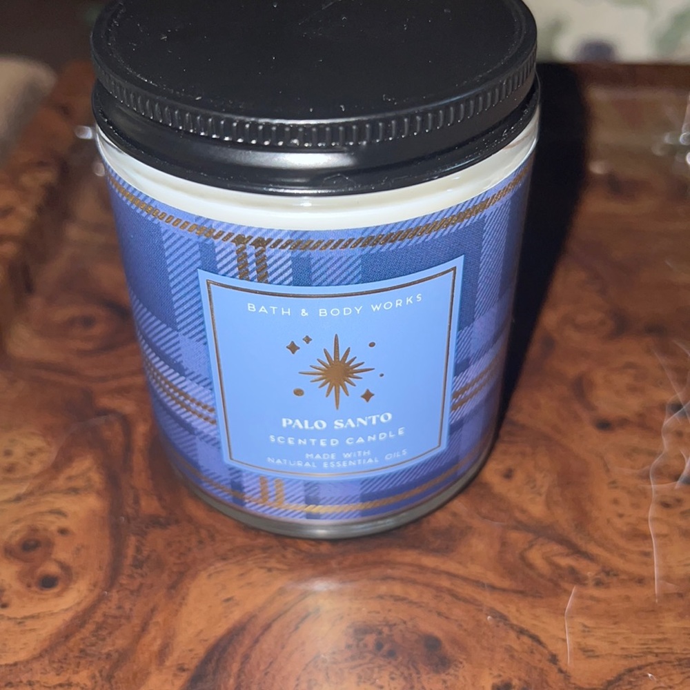 Palo Santo bath and body works candle